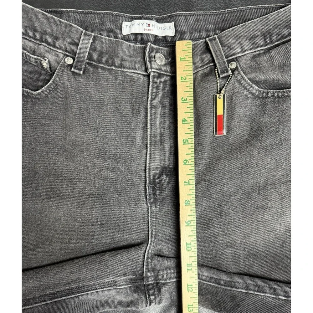 Tommy Hilfiger Vintage 90s Black Jeans Baggy Streetwear High Rise 34x29.5 Unisex